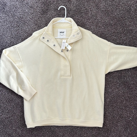 NWT Aerie Getaway Quarter Snap Sweatshirt - Picture 5 of 7